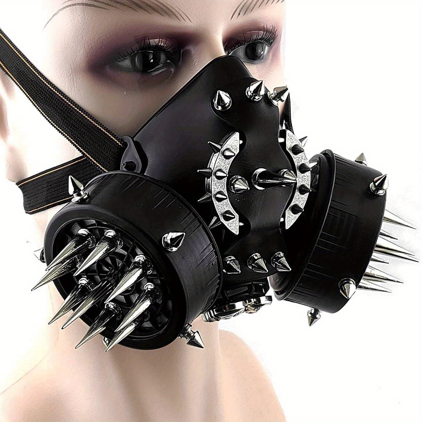 Double Skull Spikes Steampunk Gas Mask , Infinite Steampunk