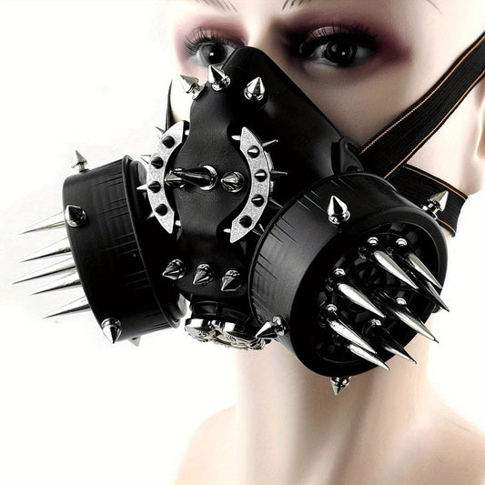 Double Skull Spikes Steampunk Gas Mask , Infinite Steampunk