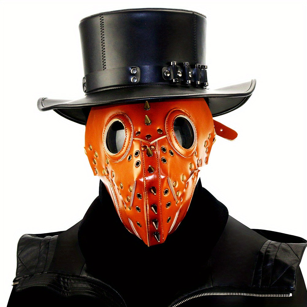 Halloween Orange Steampunk Mask , Infinite Steampunk