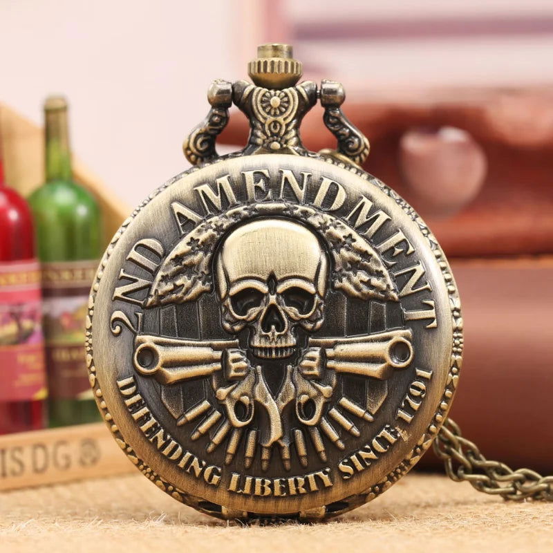 2nd Amendment Pocket Watch - Infinite Steampunk