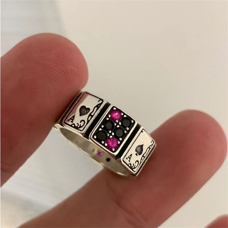 Ace Card Ring - Infinite Steampunk