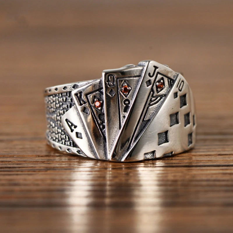 Ace Card Ring - Infinite Steampunk