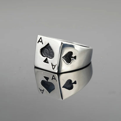 Ace Card Ring - Infinite Steampunk