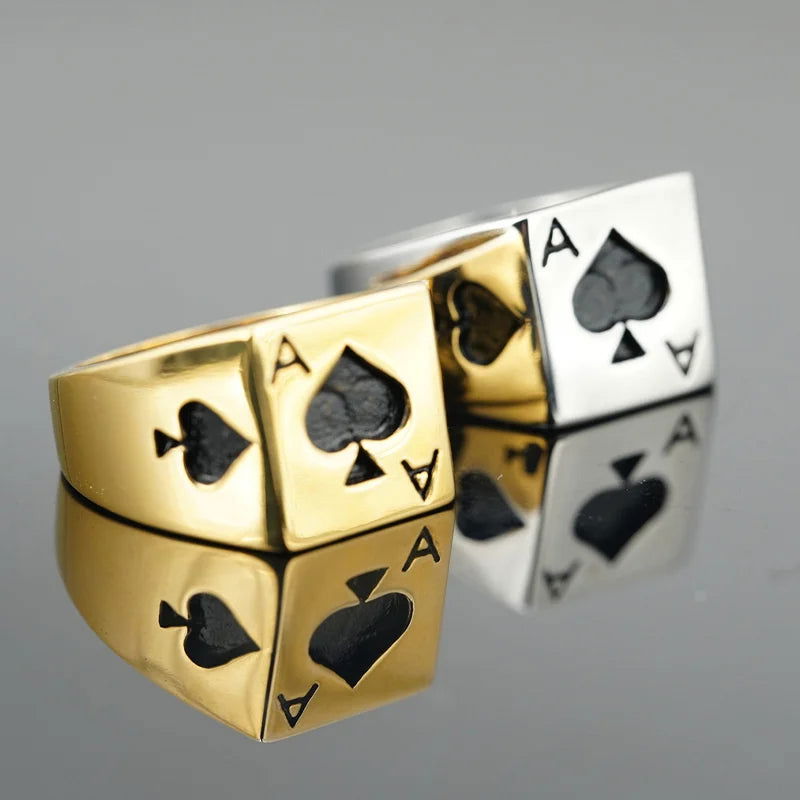 Ace Card Ring - Infinite Steampunk