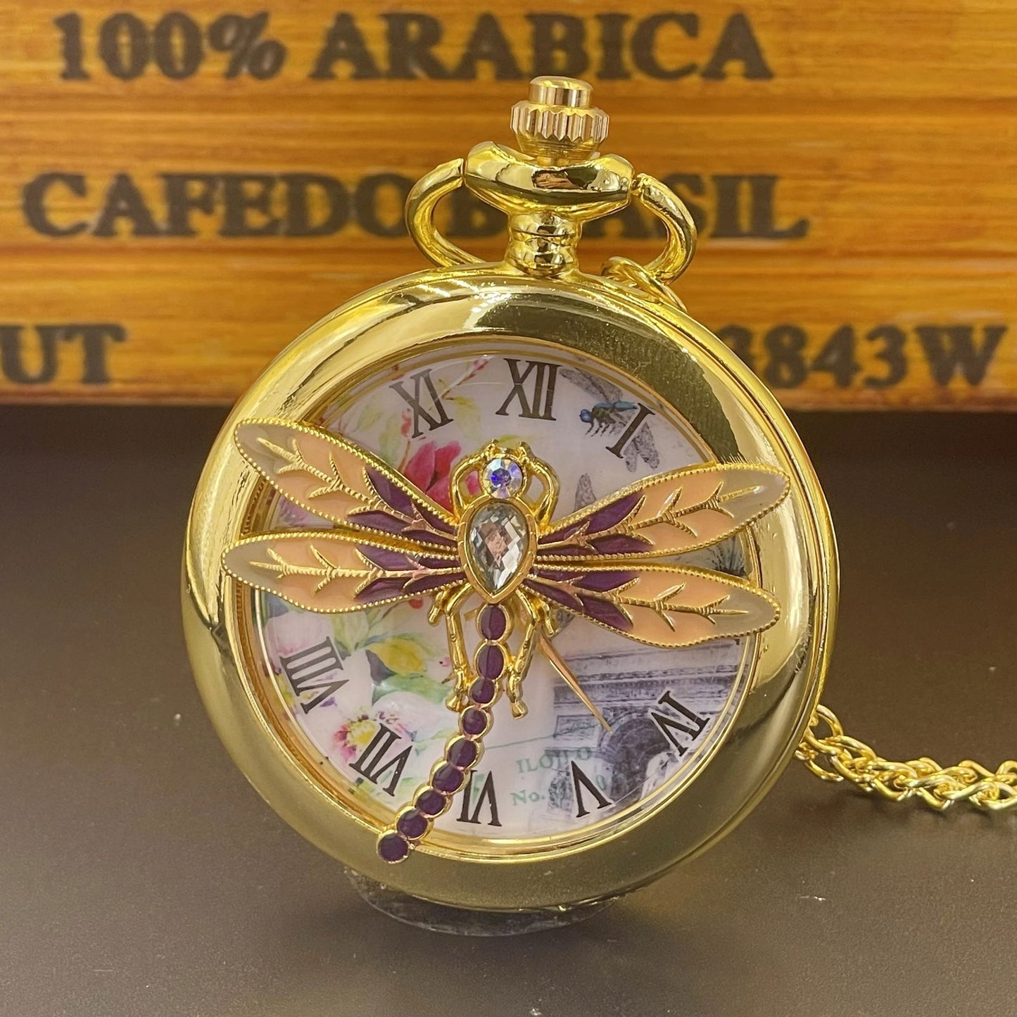 Dragonfly Pocket Watch - Infinite Steampunk