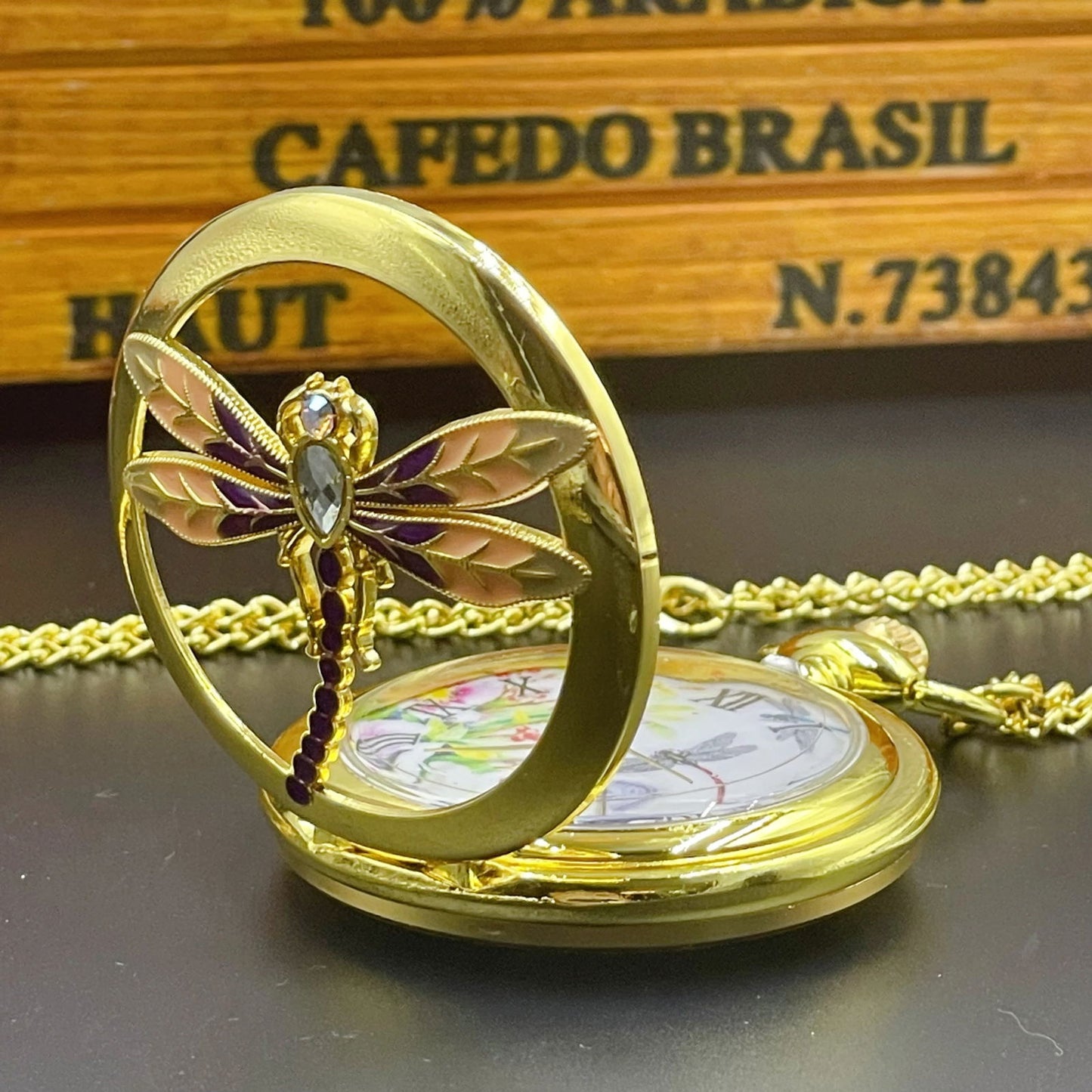 Dragonfly Pocket Watch - Infinite Steampunk