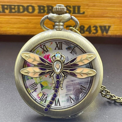 Dragonfly Pocket Watch - Infinite Steampunk