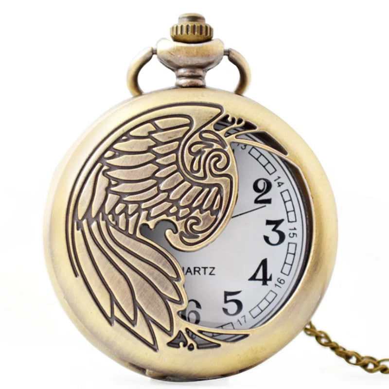 Feathered Wing Pocket Watch - Infinite Steampunk