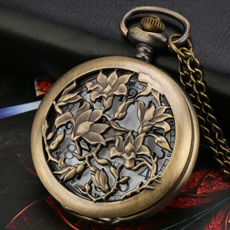 Flower Pocket Watch - Infinite Steampunk