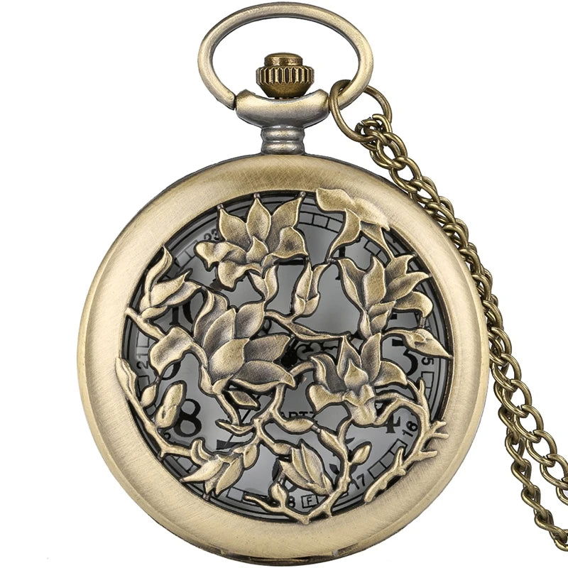 Flower Pocket Watch - Infinite Steampunk