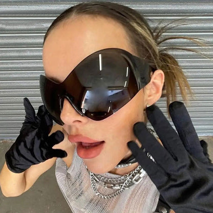 Frameless Futuristic Sunglasses - Infinite Steampunk