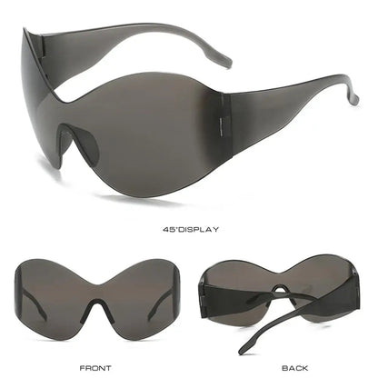 Frameless Futuristic Sunglasses - Infinite Steampunk