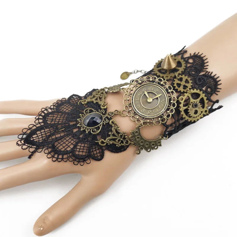 Gothic Steampunk Lace Cuff - Infinite Steampunk