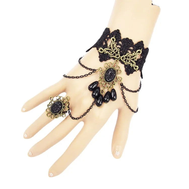 Gothic Steampunk Lace Cuff - Infinite Steampunk