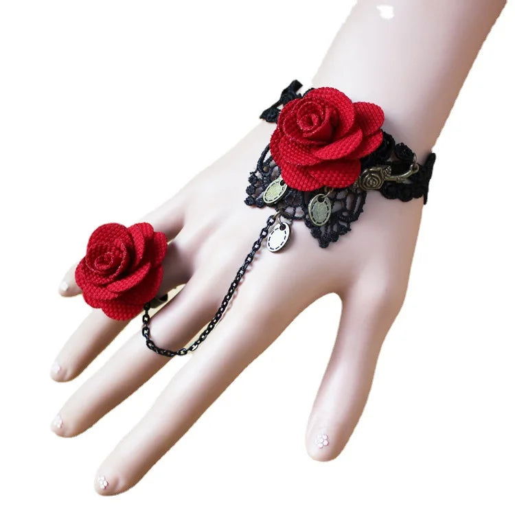 Gothic Steampunk Lace Cuff - Infinite Steampunk