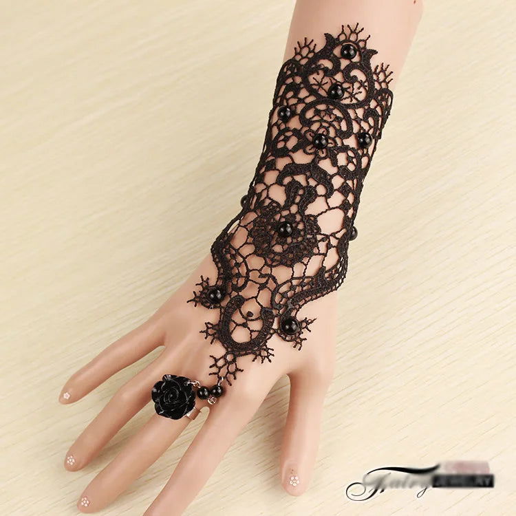 Gothic Steampunk Lace Cuff - Infinite Steampunk