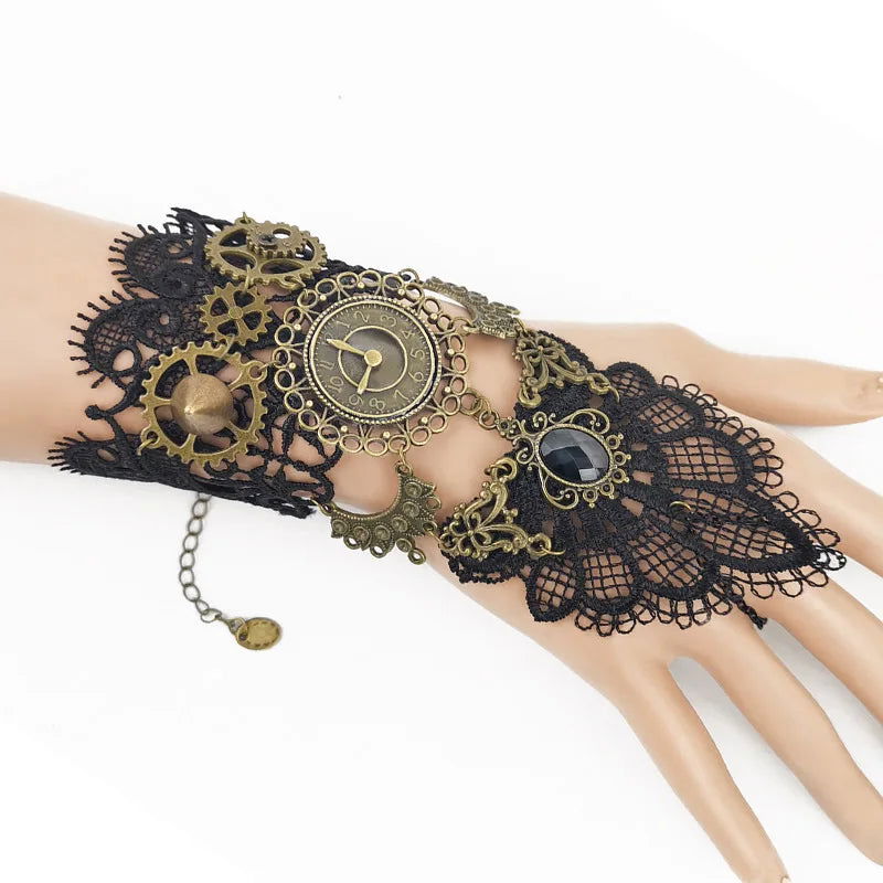 Gothic Steampunk Lace Cuff - Infinite Steampunk