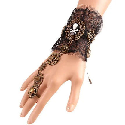 Gothic Steampunk Lace Cuff - Infinite Steampunk