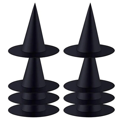 10 Pcs Halloween Black Witch Hat , Infinite Steampunk