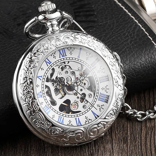 Stainless Steel Pocket Watch , Infinite Steampunk