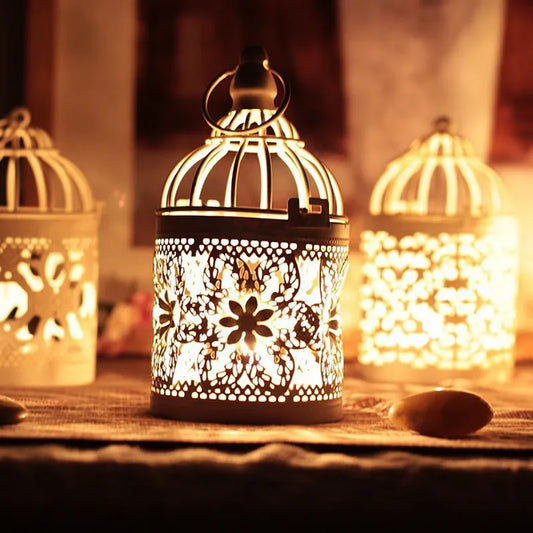 Decorative Moroccan Lantern Candle Holder , Infinite Steampunk