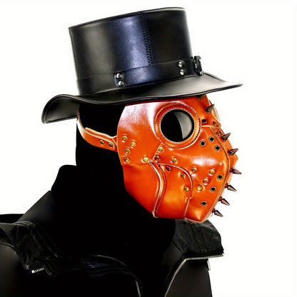 Halloween Orange Steampunk Mask - Infinite Steampunk