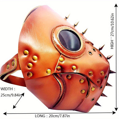 Halloween Orange Steampunk Mask - Infinite Steampunk