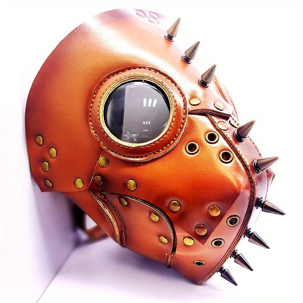 Halloween Orange Steampunk Mask - Infinite Steampunk