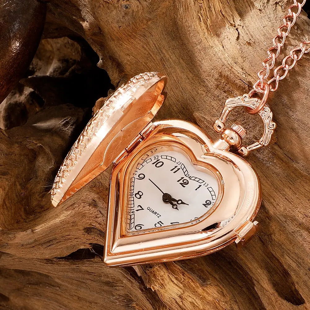 Love Heart Pocket Watch - Infinite Steampunk