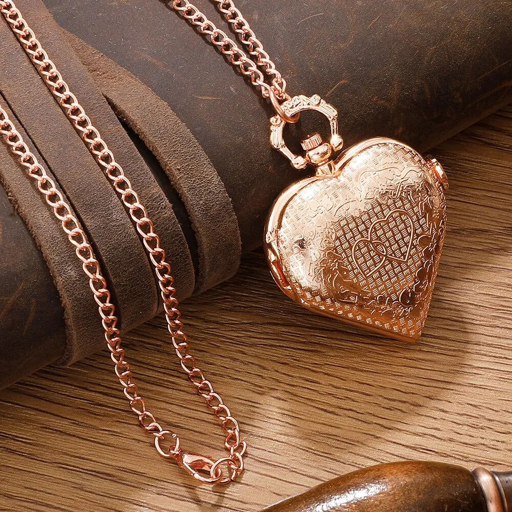 Love Heart Pocket Watch - Infinite Steampunk