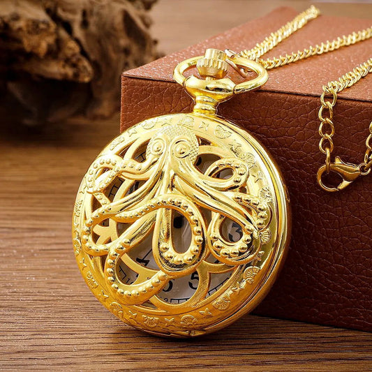 Octopus Gold Pocket Watch - Infinite Steampunk