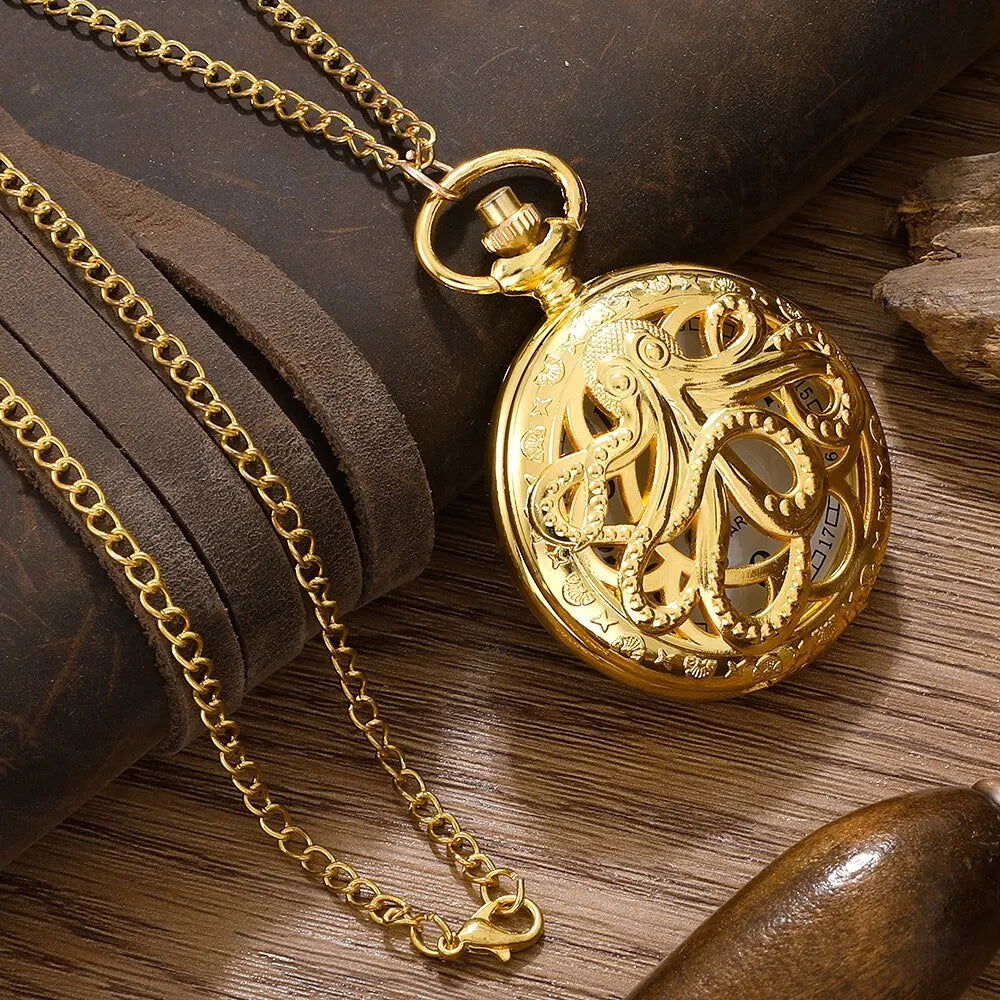 Octopus Gold Pocket Watch - Infinite Steampunk