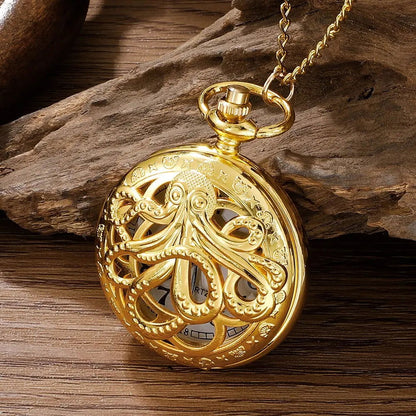 Octopus Gold Pocket Watch - Infinite Steampunk