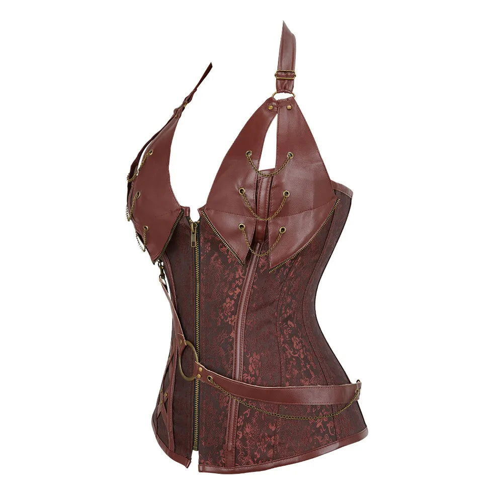 Pirate Zipped Bustier - Infinite Steampunk