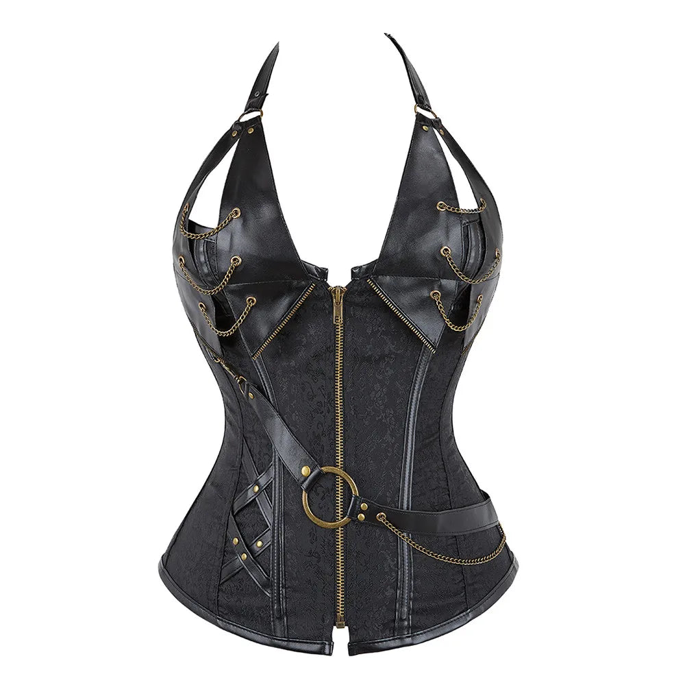 Pirate Zipped Bustier - Infinite Steampunk