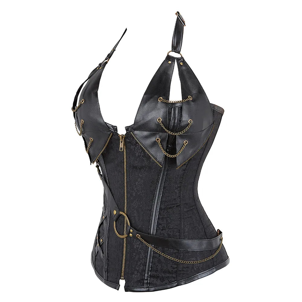 Pirate Zipped Bustier - Infinite Steampunk