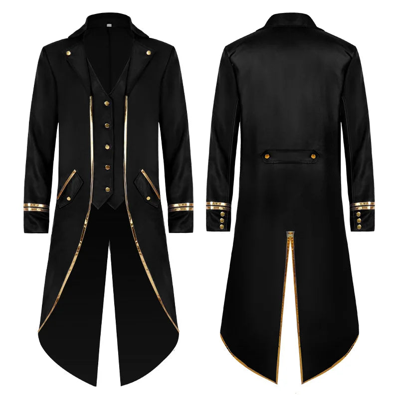 Retro Mid-length Coat - Infinite Steampunk