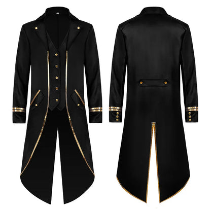 Retro Mid-length Coat - Infinite Steampunk