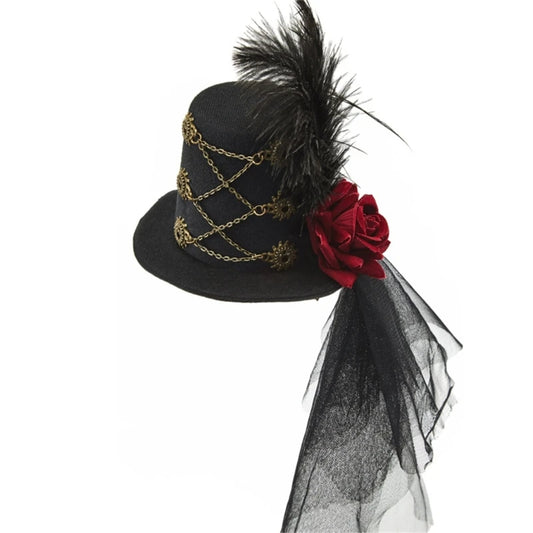 Steampunk Feathered Top Hat , Infinite Steampunk