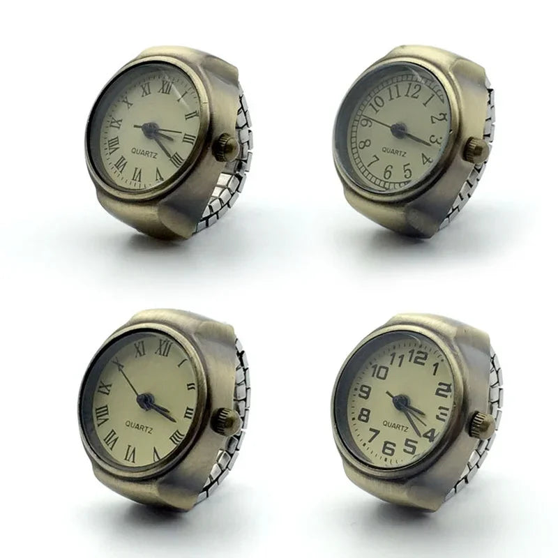 Vintage Punk Quartz Watch Rings , Infinite Steampunk