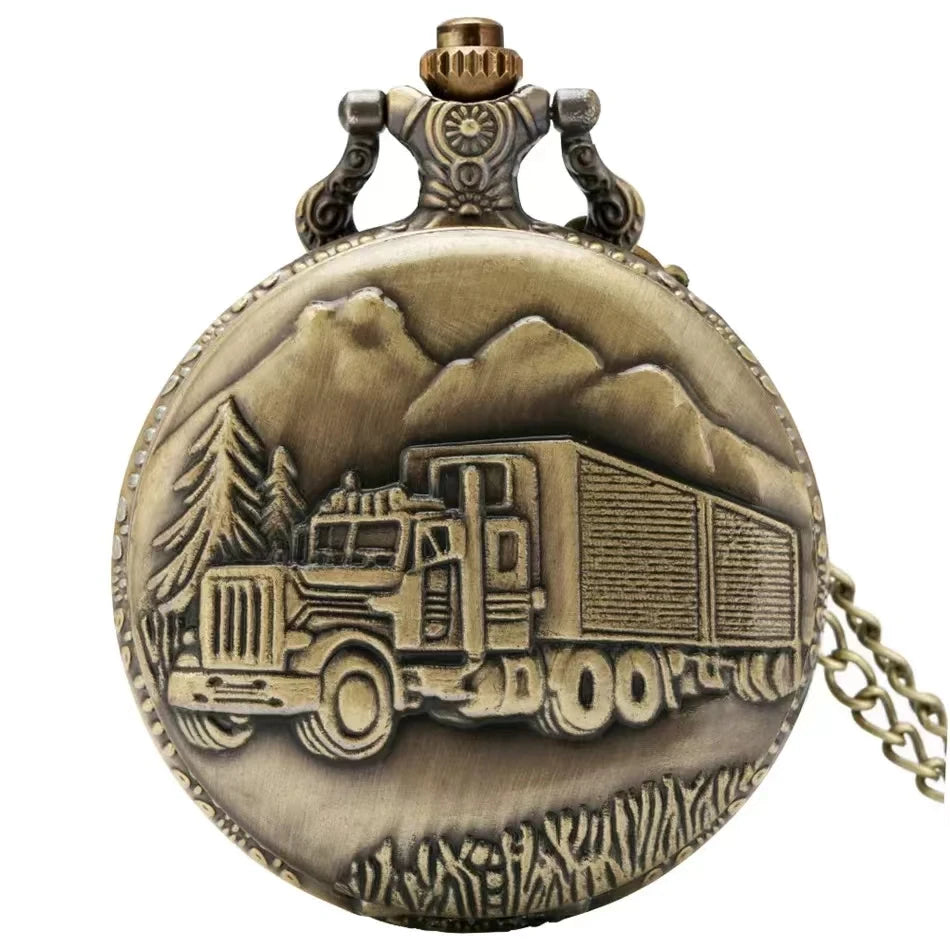 Trucker Pocket Watch , Infinite Steampunk