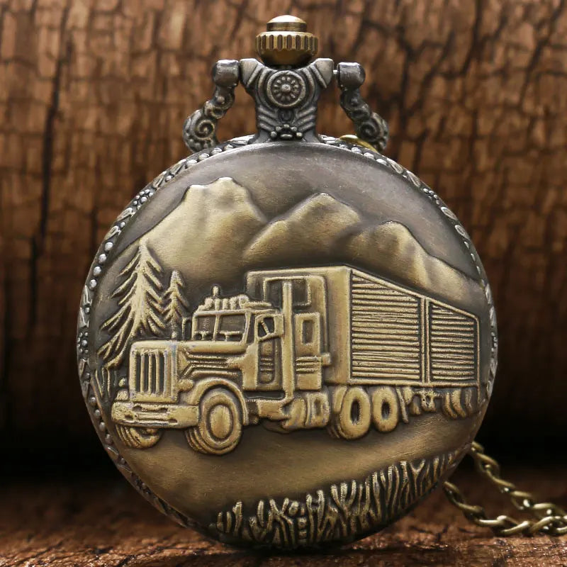 Trucker Pocket Watch , Infinite Steampunk