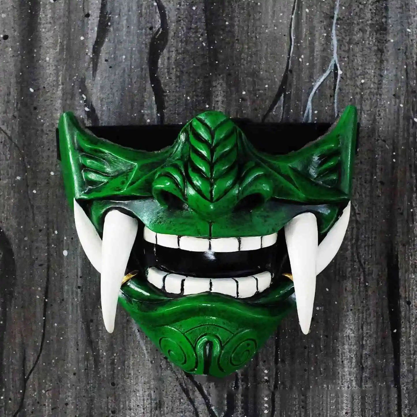 Half Face Latex Demon Mask , Infinite Steampunk