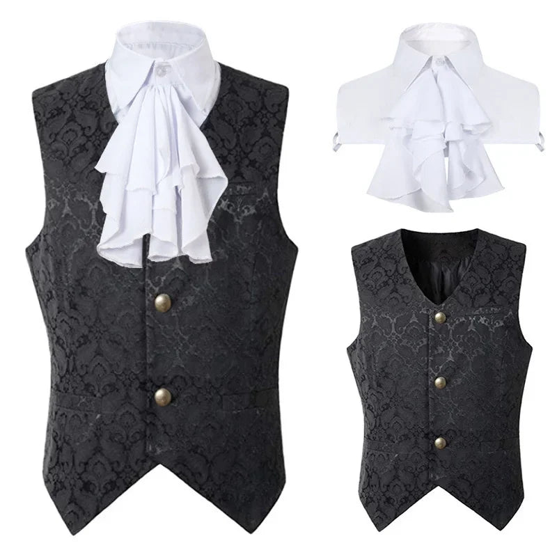 Steampunk Victorian Waistcoat With Cravat , Infinite Steampunk