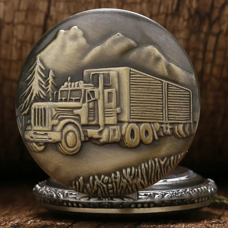 Trucker Pocket Watch , Infinite Steampunk