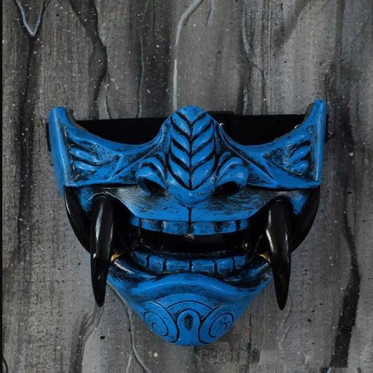 Half Face Latex Demon Mask , Infinite Steampunk