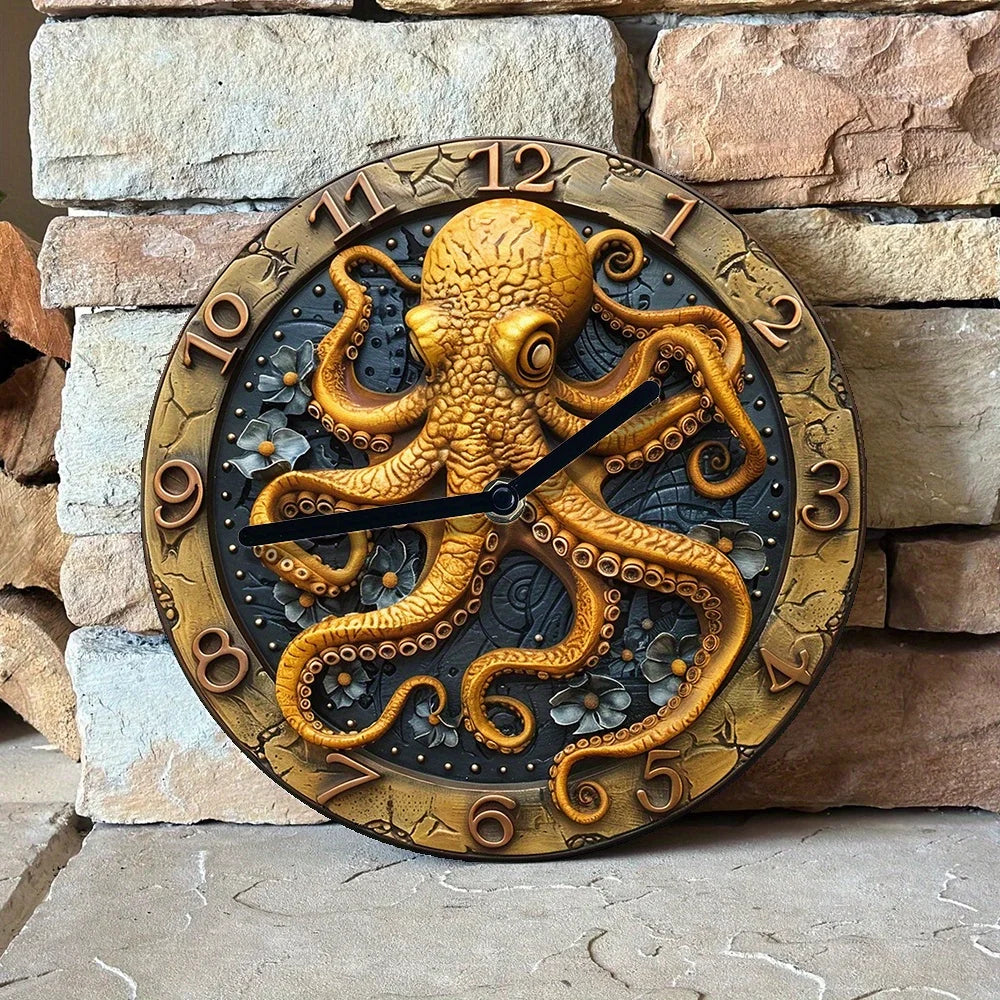 Decorative Octopus Wall Clock