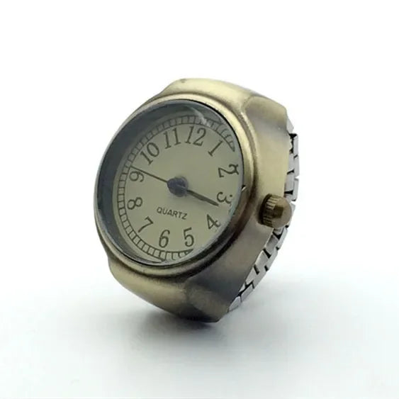 Vintage Punk Quartz Watch Rings , Infinite Steampunk