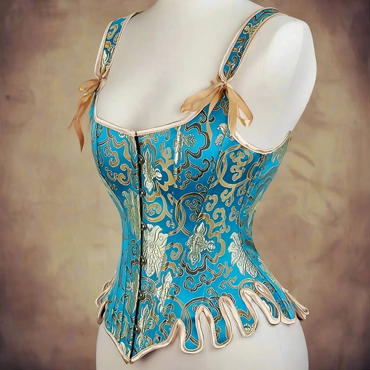 Vintage Embroidered Bustier , Infinite Steampunk