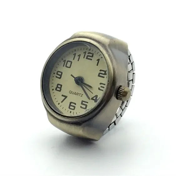 Vintage Punk Quartz Watch Rings , Infinite Steampunk